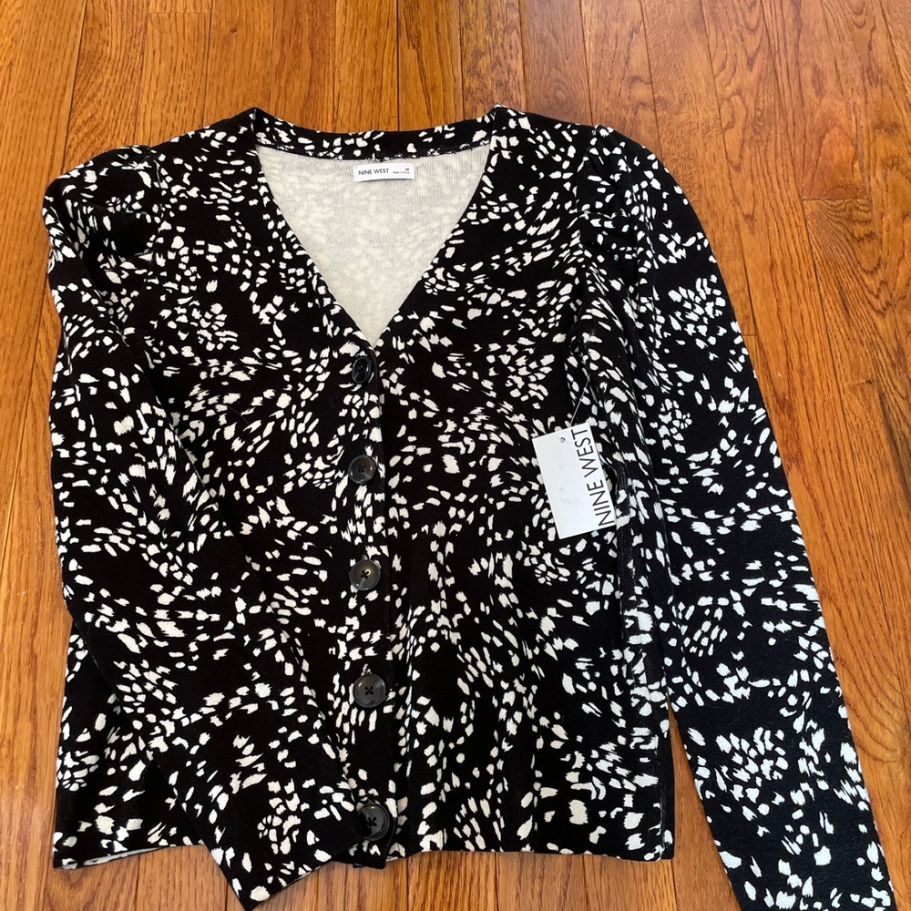 Nine West Monochrome Knit Sweater